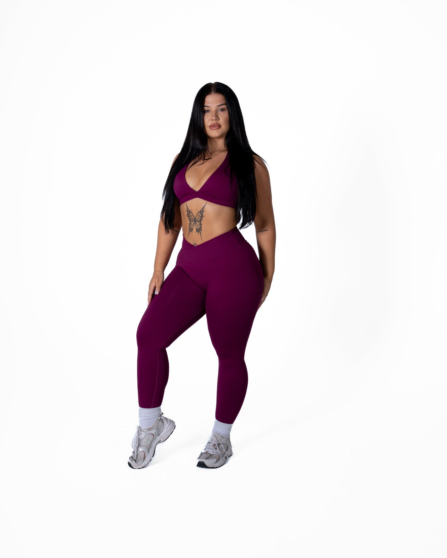 CORE V-WAIST LEGGING - BERRY