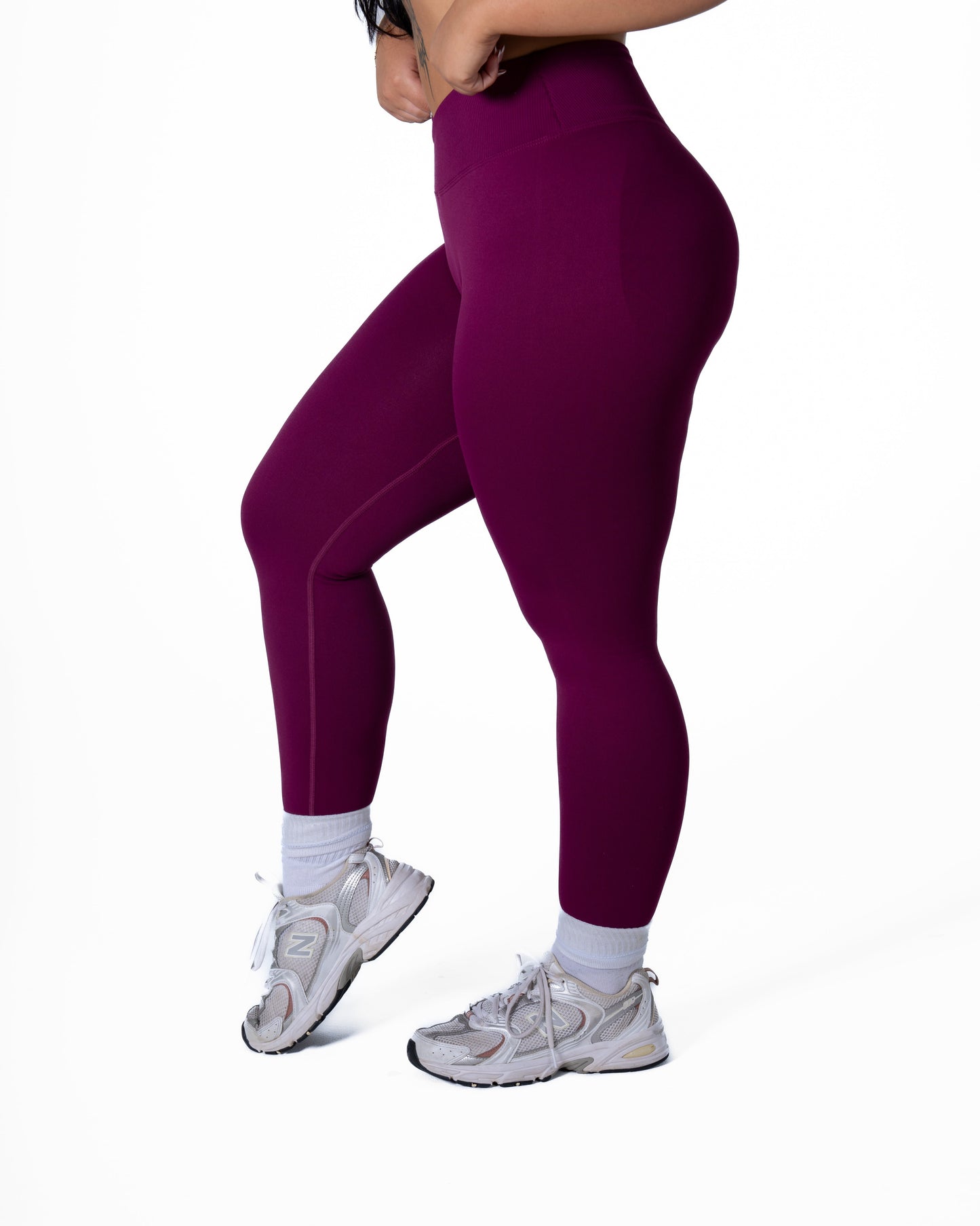 CORE V-WAIST LEGGING - BERRY