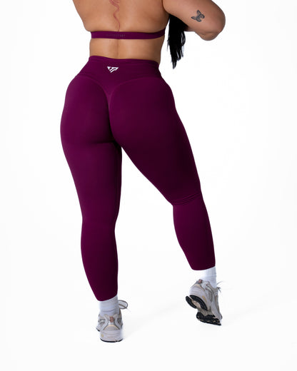 CORE V-WAIST LEGGING - BERRY