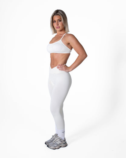 CORE V-WAIST LEGGING - OFF WHITE