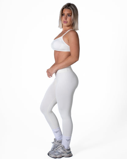 CORE V-WAIST LEGGING - OFF WHITE