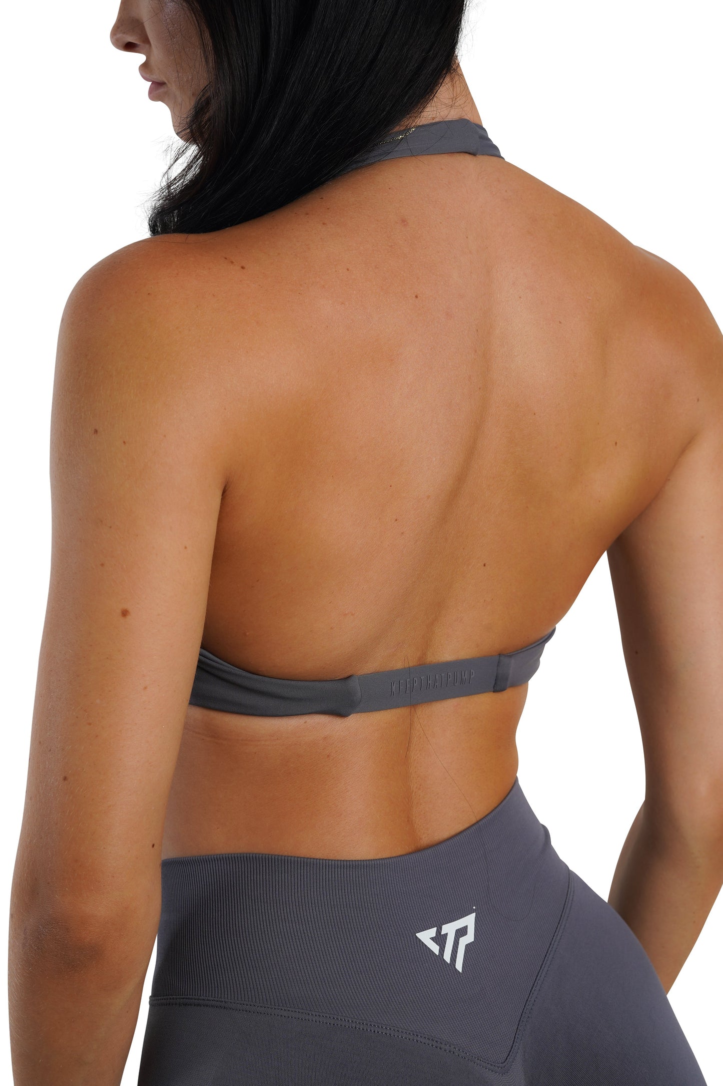 Twist Halter Bra - Storm